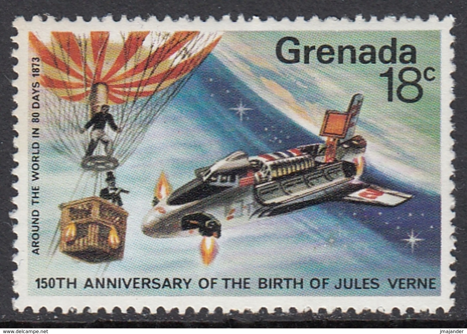 Grenada 1979 - The 150th Anniversary Of The Birth Of Jules Verne, Space Shuttle - Mi 951 ** MNH - Nordamerika