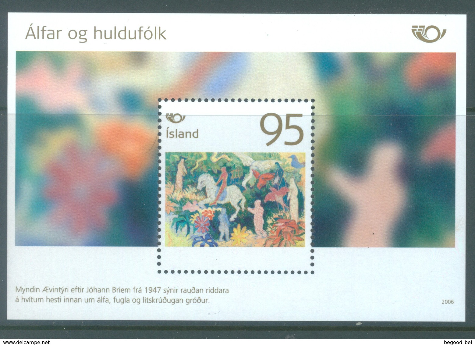 ISLAND - MNH/*** LUXE - 2006 - NORDIC MYTHOLOGIE - Yv BLOC 41 - Lot 17300 - Blocs-feuillets