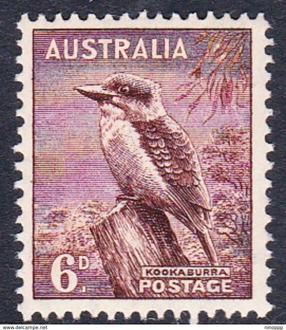 Australia ASC 200 1937-49 King George VI, 6d Kookaburra, Perf 14 X 15, Mint Never Hinged - Mint Stamps