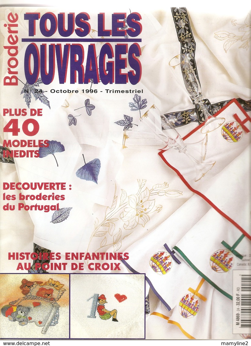 01 Tous Les Ouvrages Broderie - Octobre 1996 - N°24 - Punto Croce