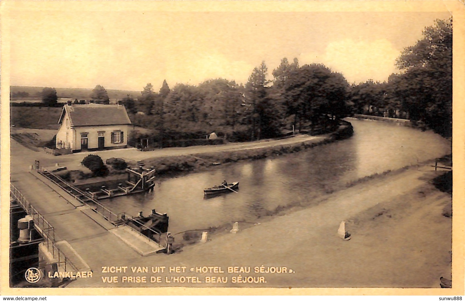 Lanklaer - Zicht Van Uit Het 'Hotel Beau Sejour' (1936) - Bilzen