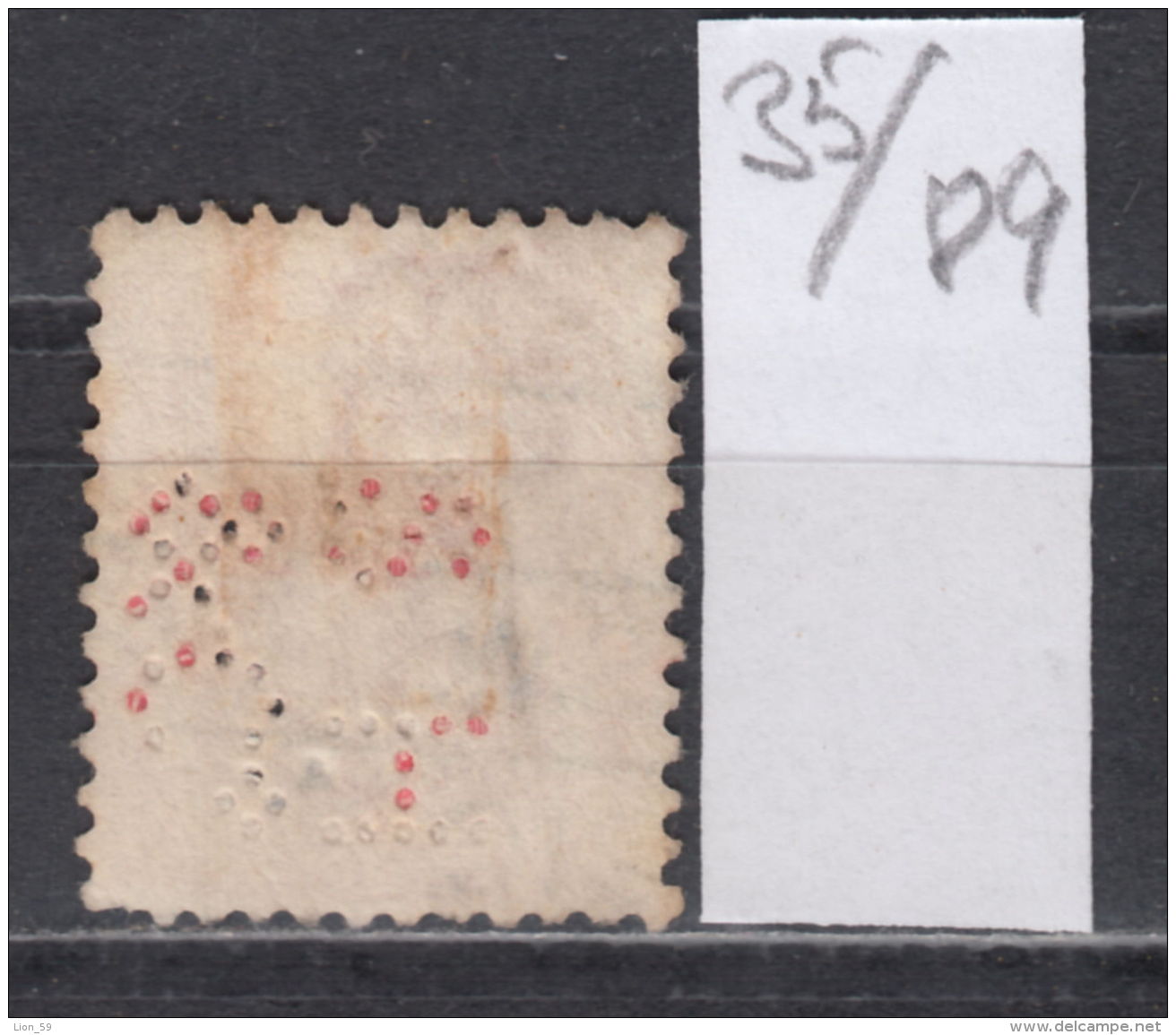 35K89 / 1 D. - S.H.&amp;Co. - , Perfin Perfores Perforiert Gezahnt Perforati  , Australia New South Wales - Perfins