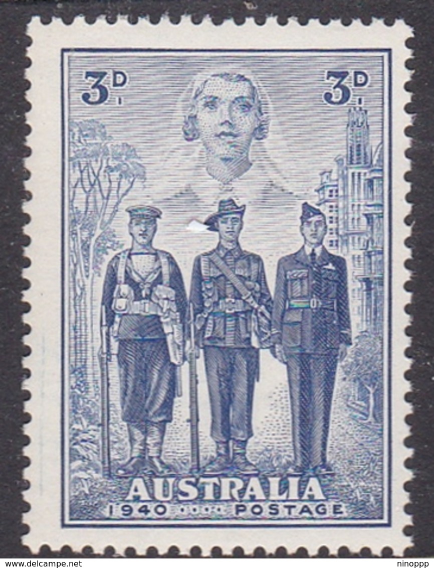 Australia ASC 216 1940 Australian Armed Forces, 3d Blue, Mint Never Hinged - Mint Stamps