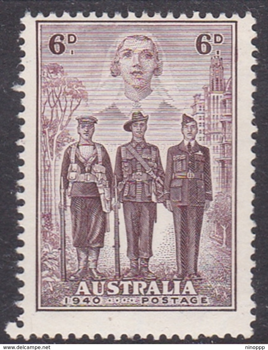 Australia ASC 217 1940 Australian Armed Forces, 6d Brown, Mint Never Hinged - Mint Stamps