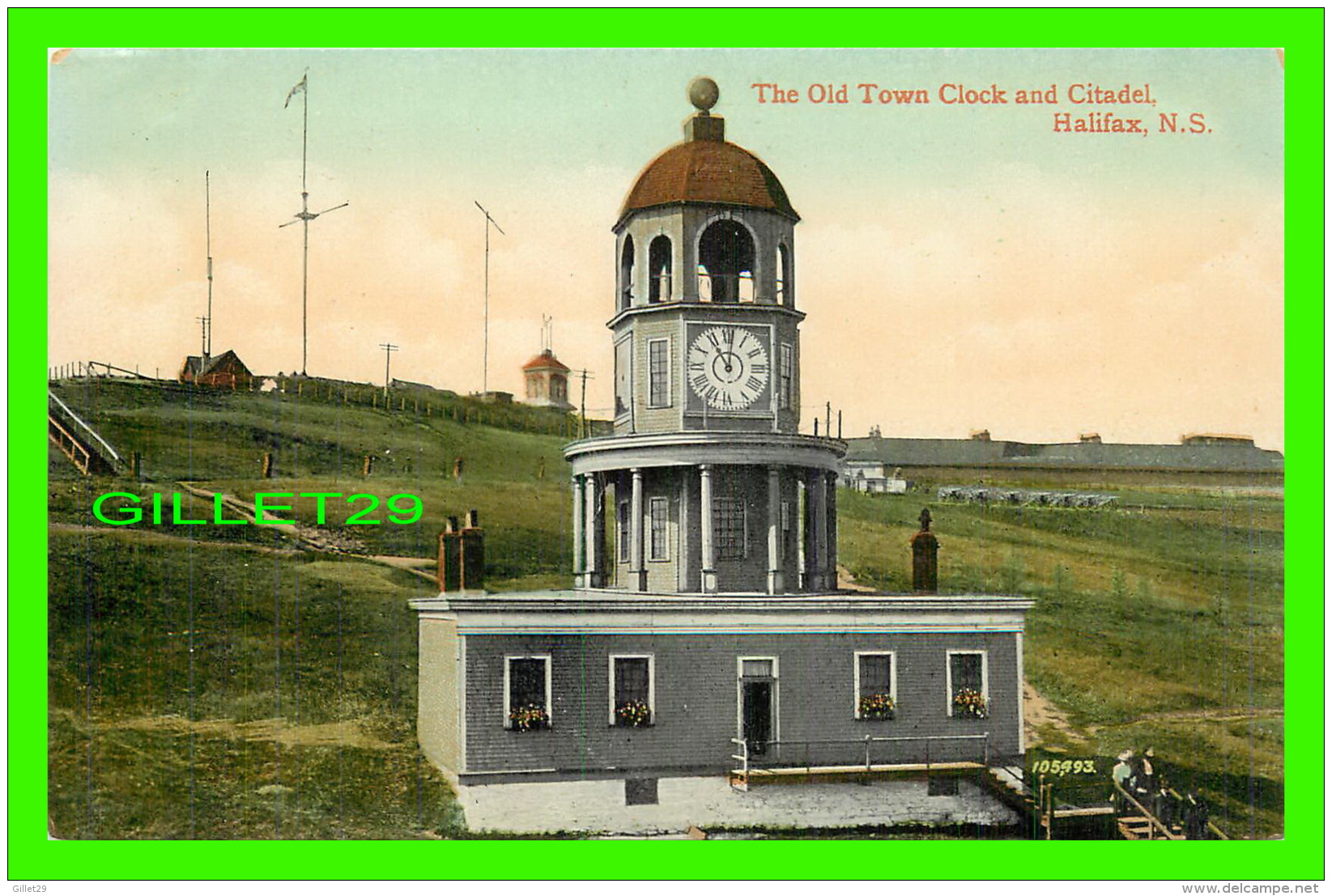 HALIFAX, NOVA SCOTIA - THE OLD TOWN CLOCK AND CITADEL - ANIMATED -  THE VALENTINE &amp; SONS PUB - - Halifax