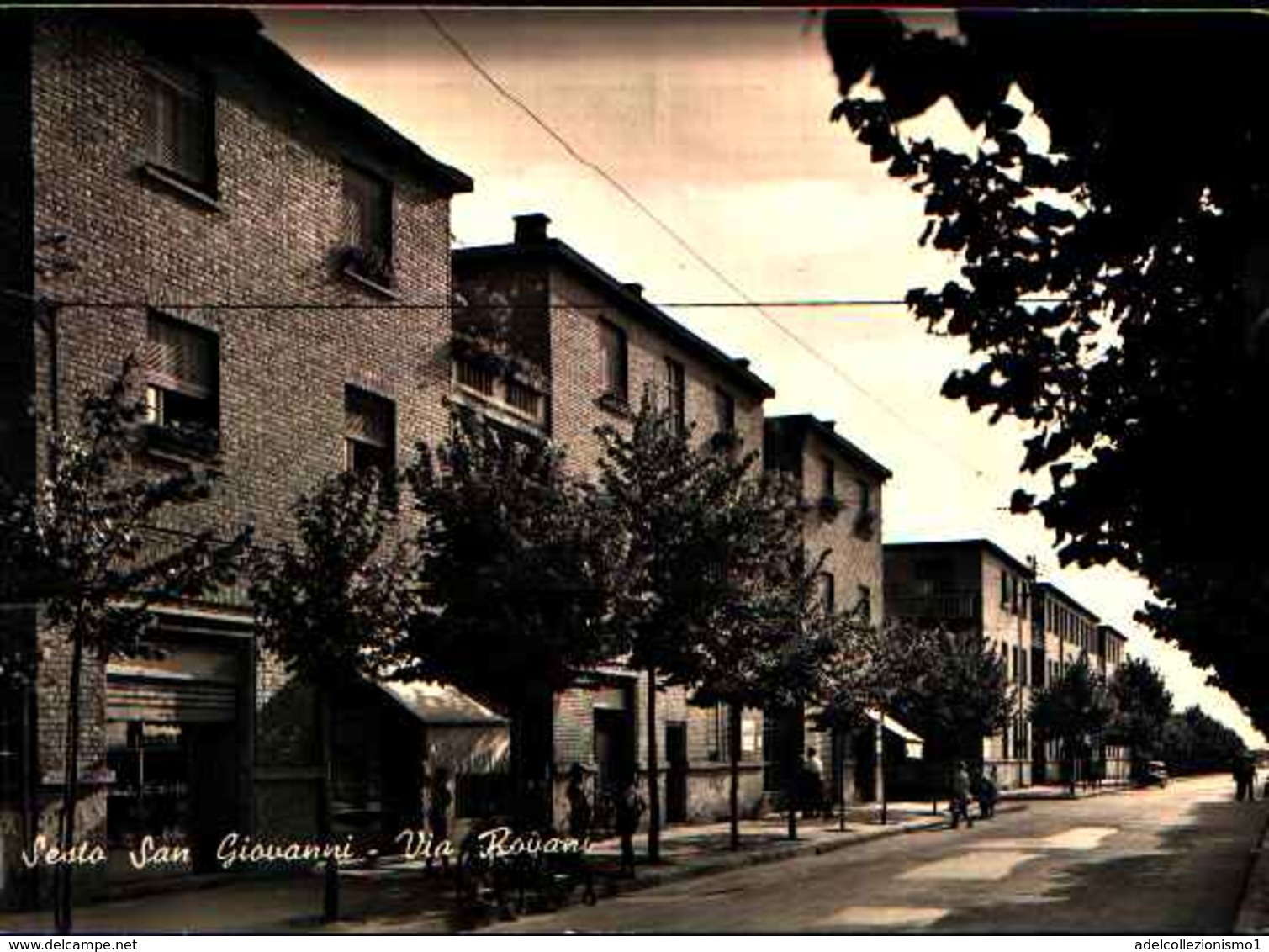 60372)  CARTOLINA DI SESTO SAN GIOVANNI-VIA ROVANI-VIAGGIATA - Sesto San Giovanni