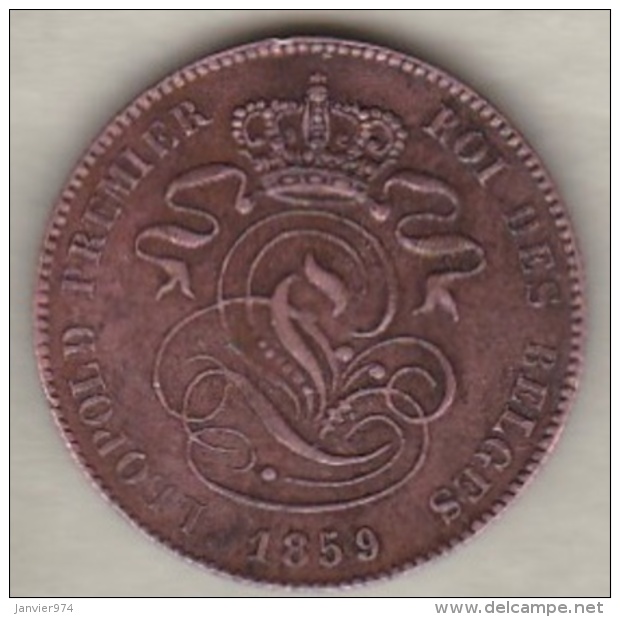 Belgique , 2 Centimes 1859 , Leopold Premier - 2 Centimes