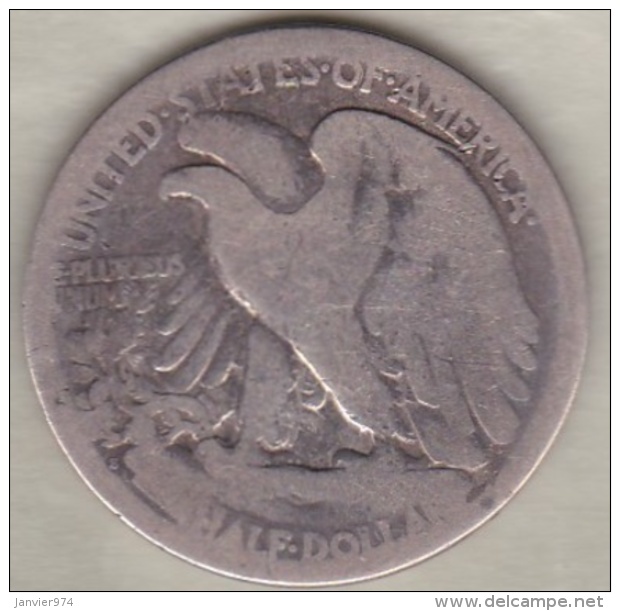 Etats-Unis . Half Dollar 1918 S  San Francisco. Walking Liberty . Argent - 1916-1947: Liberty Walking (Liberté Marchant)