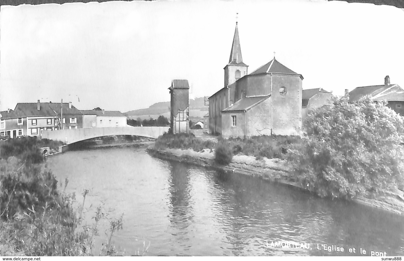 Lamorteau - L'Eglise Et Le Pont (A. Smets) - Rouvroy