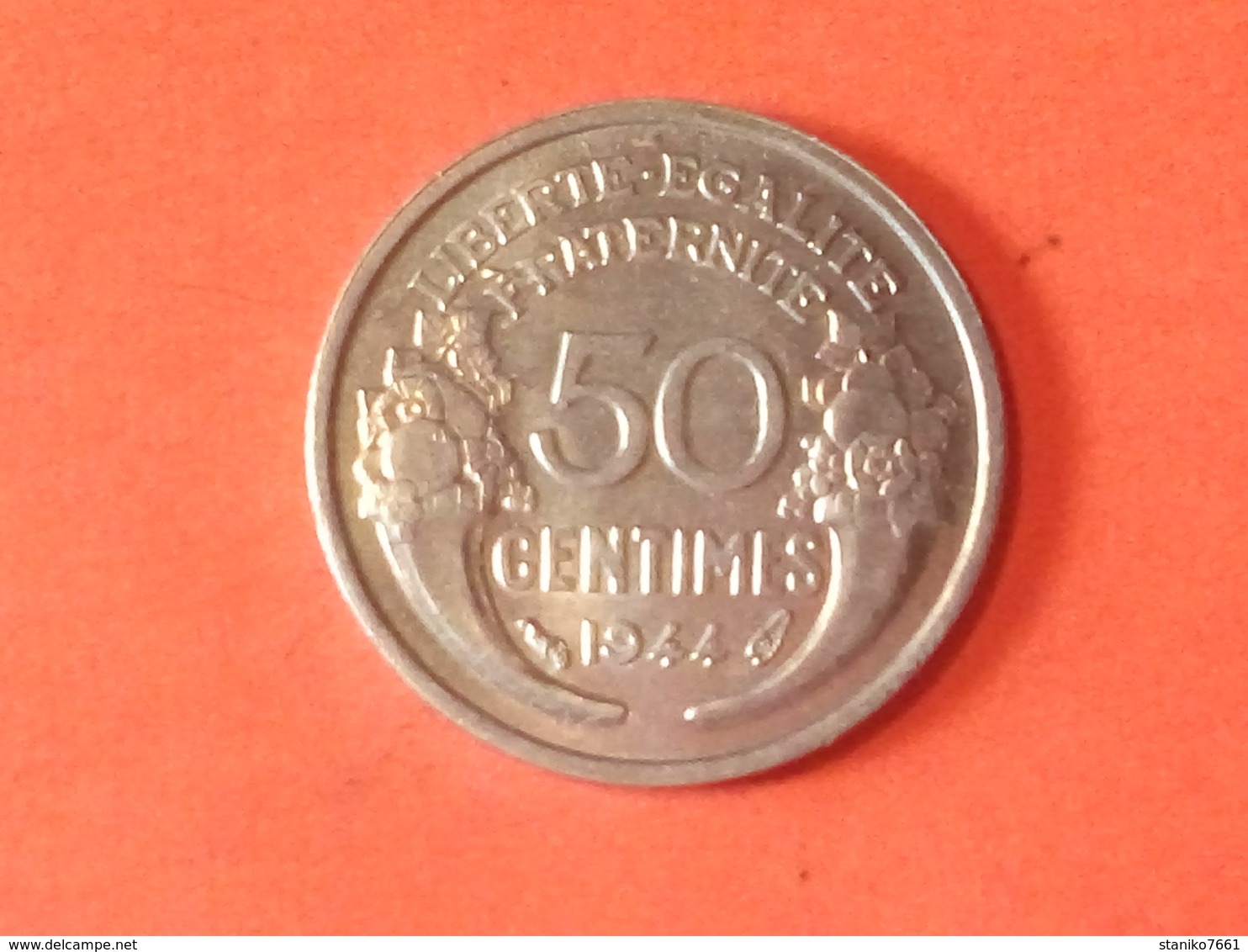 SUPERBE SORTIE DU ROULEAU MONNAIES De 50 Centimes MORLON 1944 Aluminium état SUP / SPL - Other & Unclassified