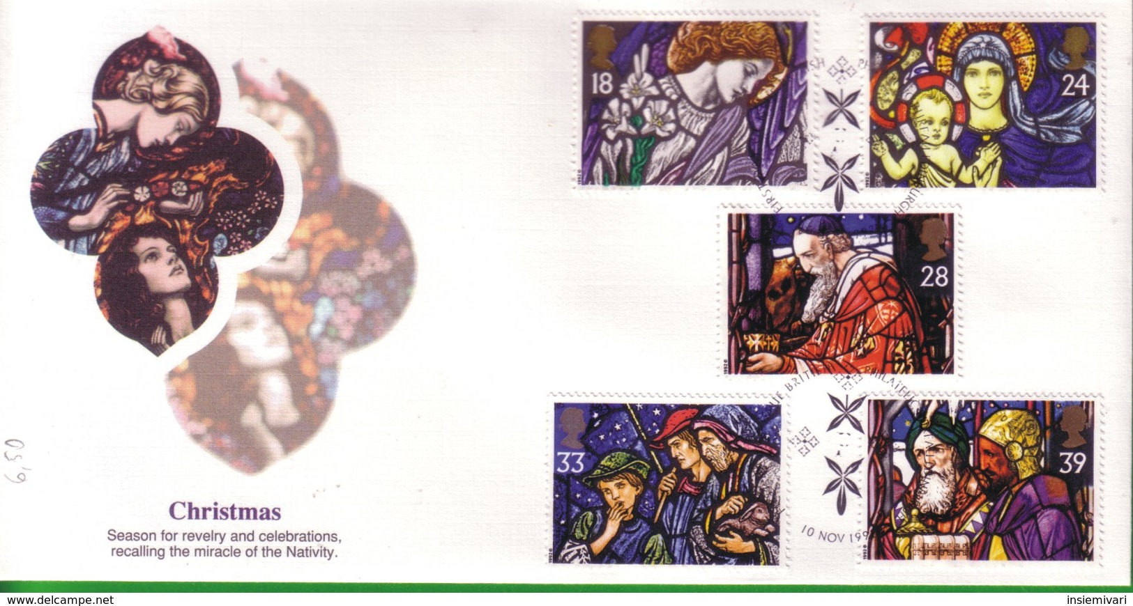 Lotto REGNO UNITO FDC.NATALE 1992. - Unclassified