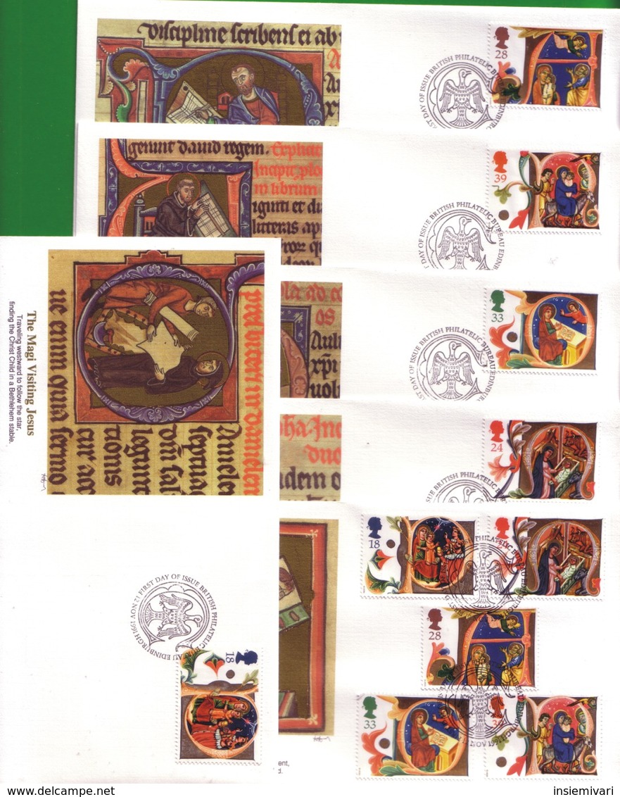 Lotto REGNO UNITO FDC."NATALE 1991. - Non Classés