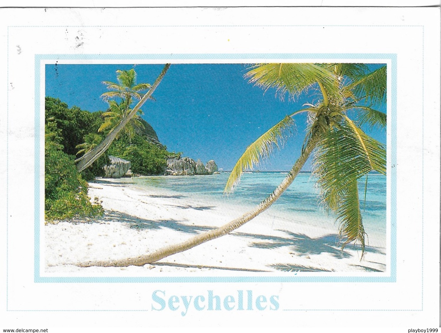 Afrique - Les Seychelles - Anse Source D'Argent - La Digue - 1 Timbre Philatélique Au Verso - Cpm - écrite - - Seychelles