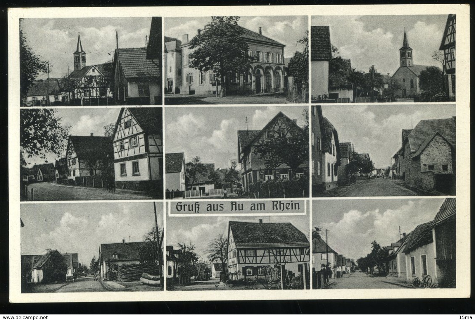 Gruss Aus Au Am Rhein 1964 Ludwig Busch Erwin Gemischtwaren Theo Lenze - Sonstige & Ohne Zuordnung