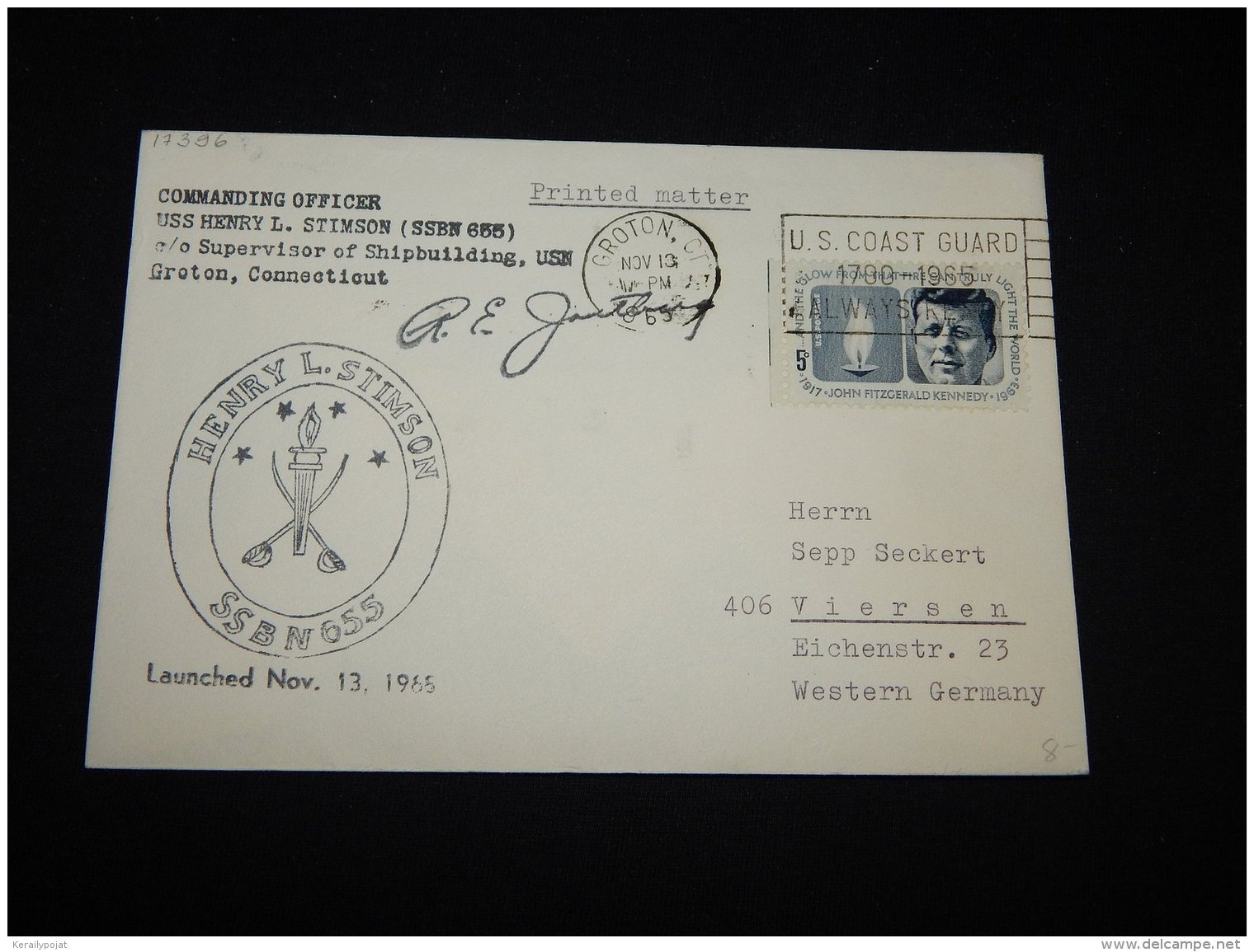 USA 1965 Groton USS Henry L.Stimson Cover__(L-17396) - Lettres & Documents