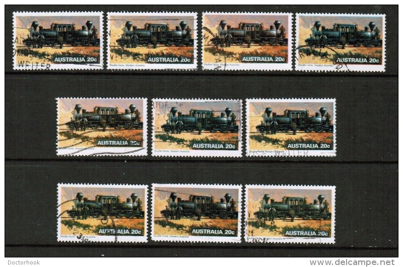 AUSTRALIA  Scott # 707 USED WHOLESALE LOT OF 10 (WH-150) - Vrac (max 999 Timbres)