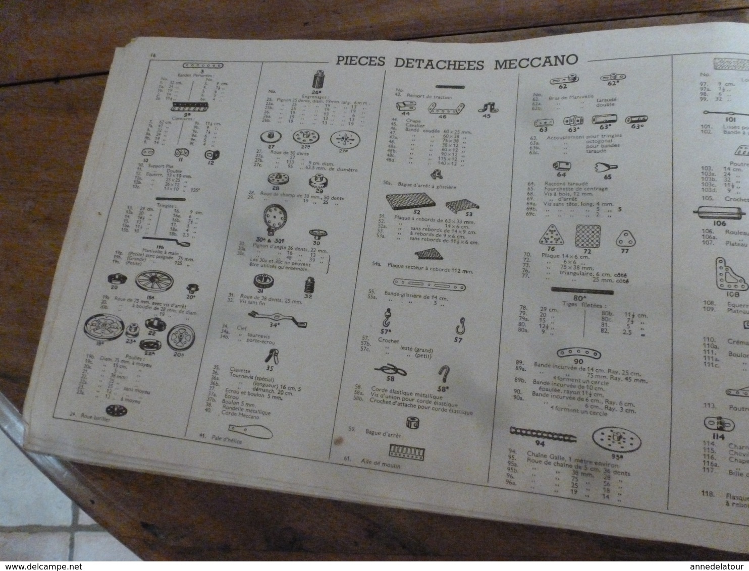 Manuel d'Instruction  MECCANO n° 1- avec modèles de constructions (20 pages comprenant la couverture)