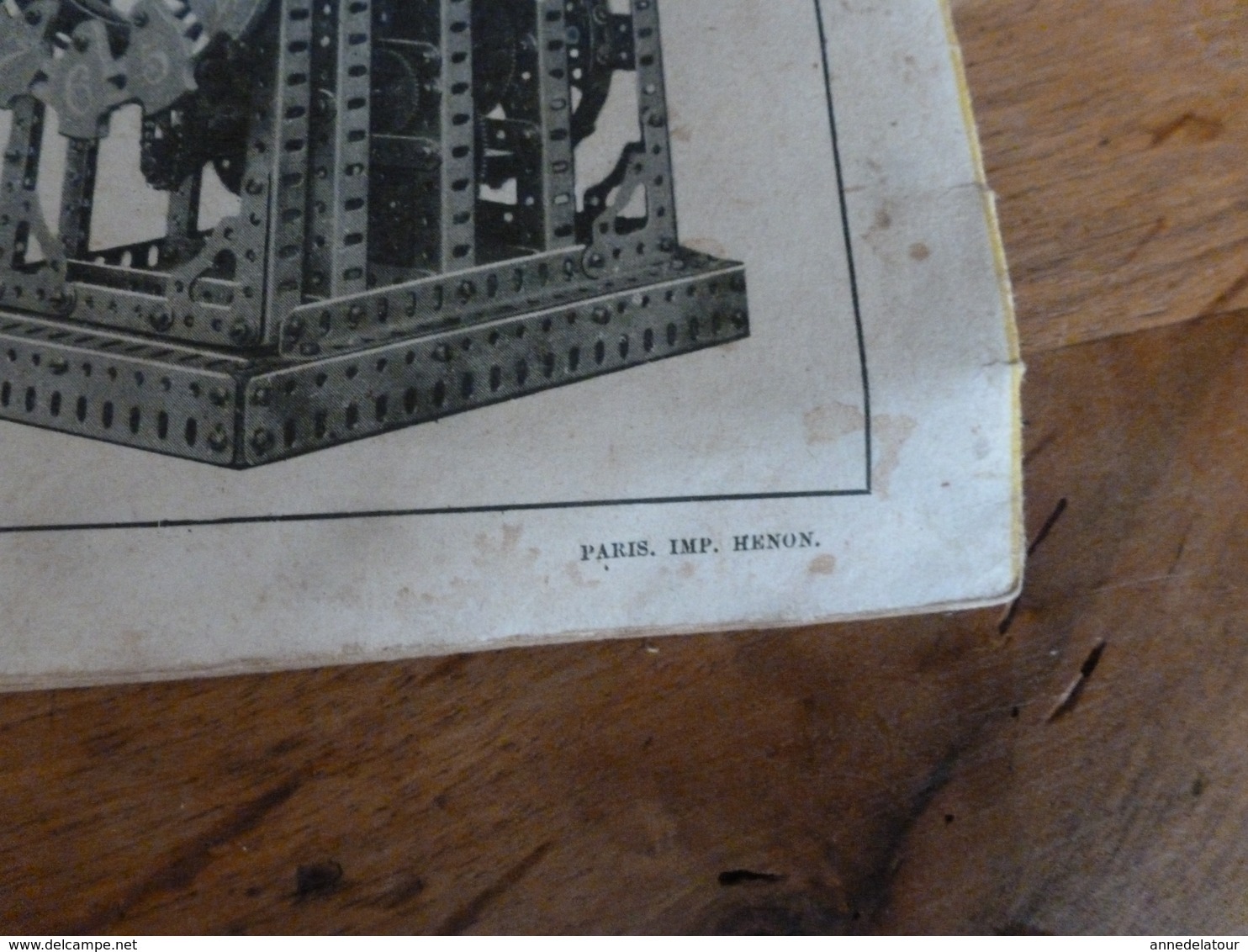 Manuel d'Instruction  MECCANO n° 1- avec modèles de constructions (20 pages comprenant la couverture)