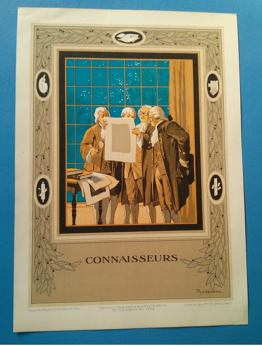 Connaisseurs, Impression Lithographique, Couleurs CH.Lorilleux Et Cie - Lithographies