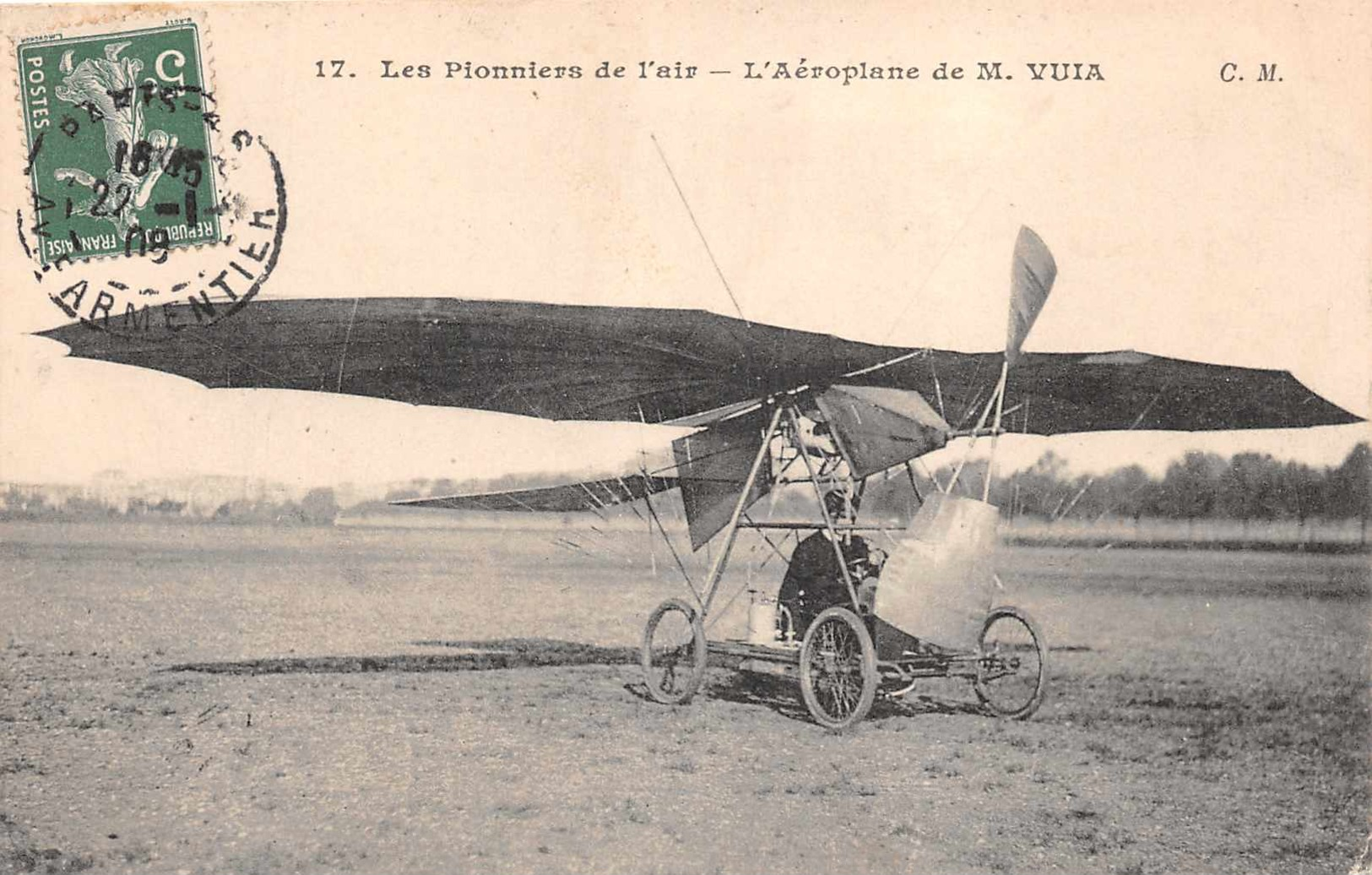 AVIATION  -  L'aeroplane De M. VUIA - Aviateurs