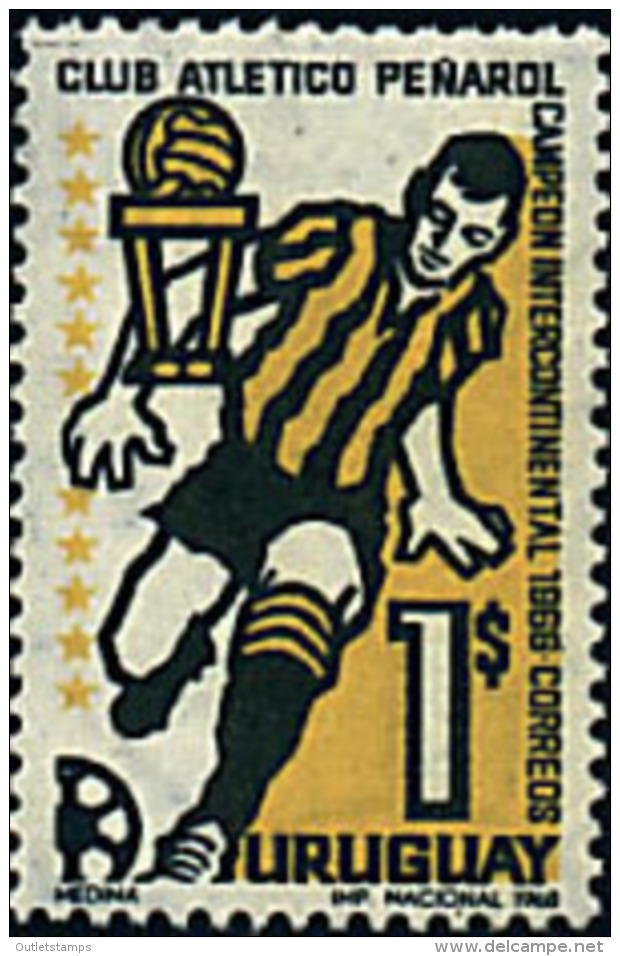 Ref. 27094 * NEW *  - URUGUAY . 1968. ATHLETIC CLUB PENAROL, INTERCONTINENTAL FOOTBALL CHAMPION. CLUB ATLETICO PEÑAROL C - Uruguay