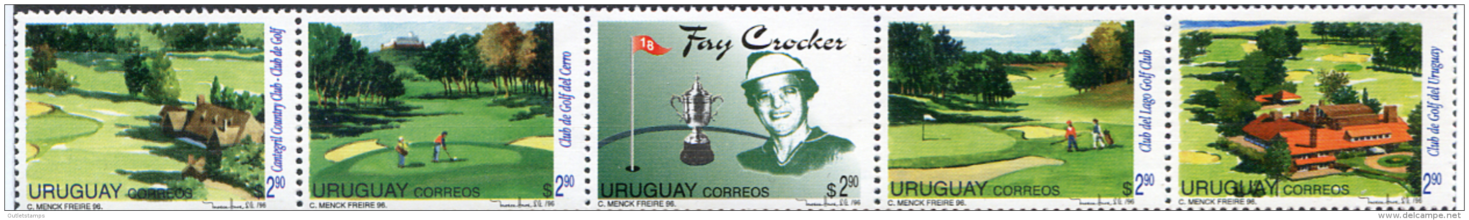 Ref. 103060 * NEW *  - URUGUAY . 1996. CENTENARY OF URUGUAY GOLF CLUB. CLUBS DE GOLF DEL URUGUAY - Uruguay