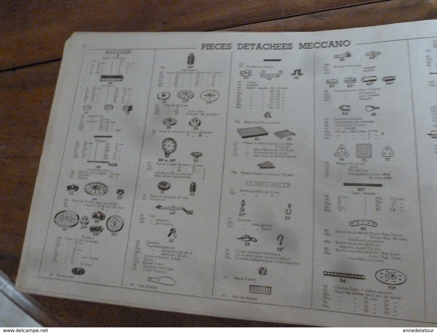 Manuel d'Instruction  MECCANO n° 1 - avec modèles de constructions (20 pages compris couverture)