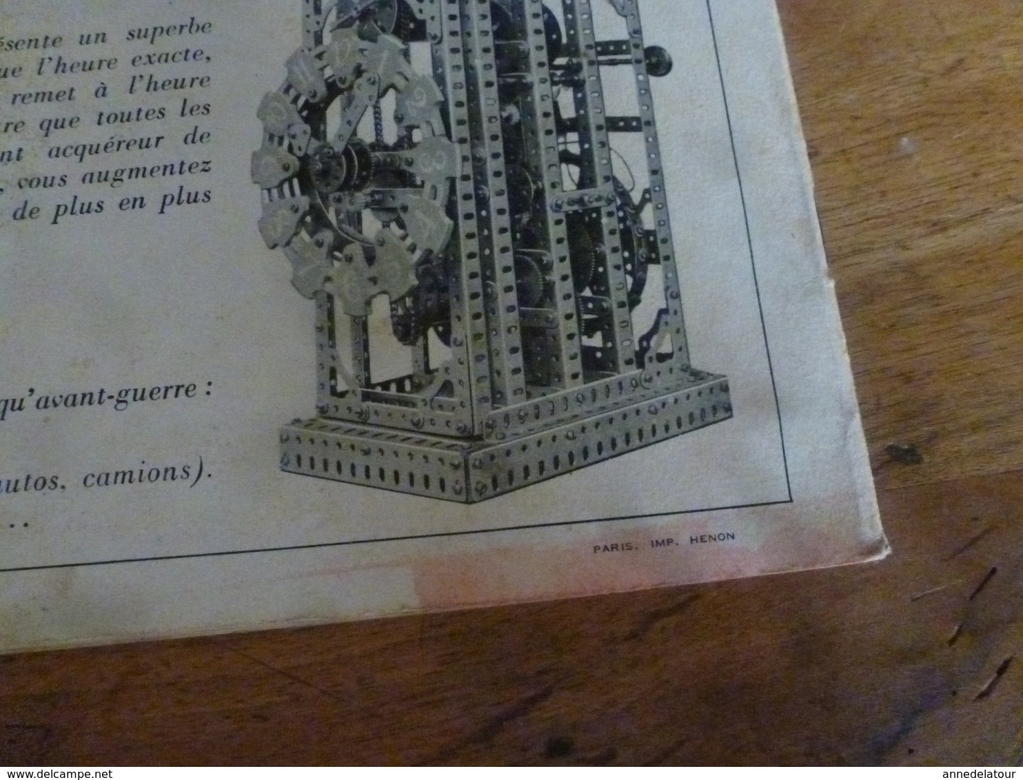 Manuel d'Instructions  MECCANO n° 2 - avec modèles de constructions (28 pages compris couverture)