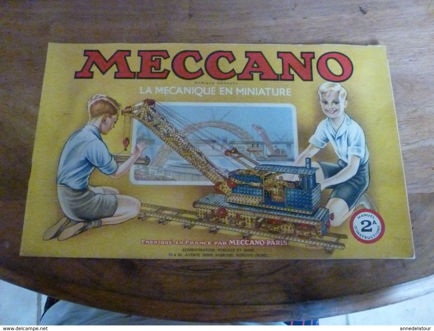 Manuel D'Instructions  MECCANO N° 2A - Avec Modèles De Constructions (16 Pages Compris Couverture) - Meccano