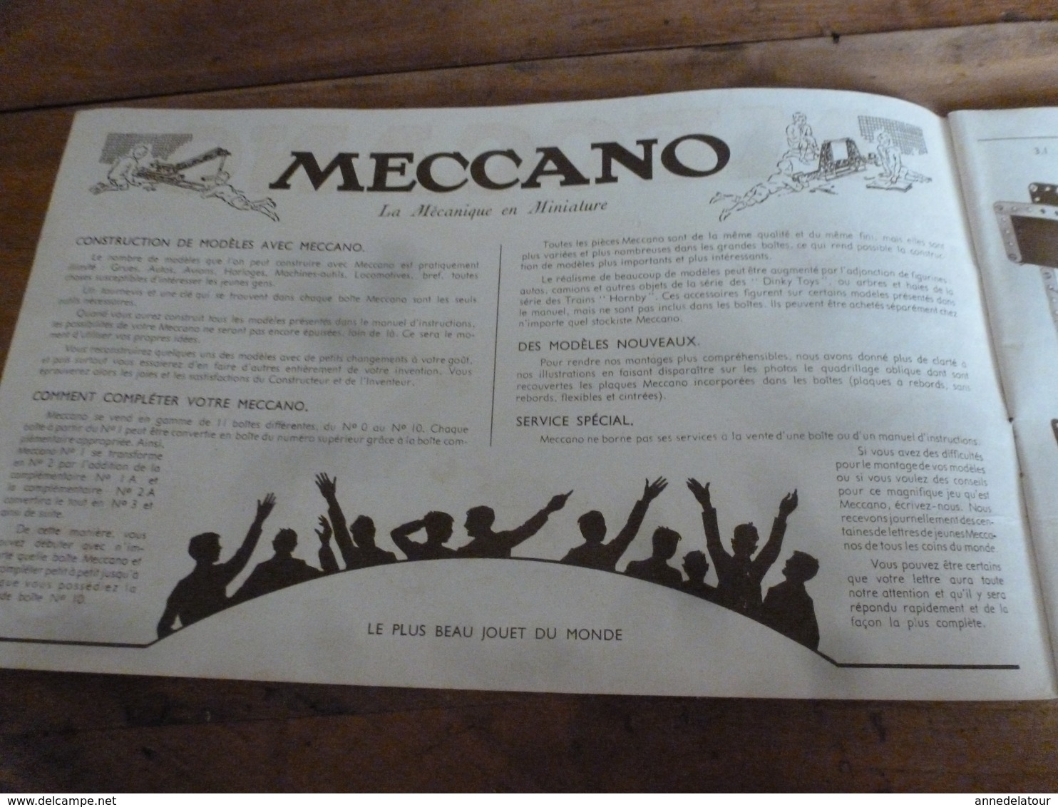 Manuel D'Instructions  MECCANO N° 2A - Avec Modèles De Constructions (16 Pages Compris Couverture) - Meccano