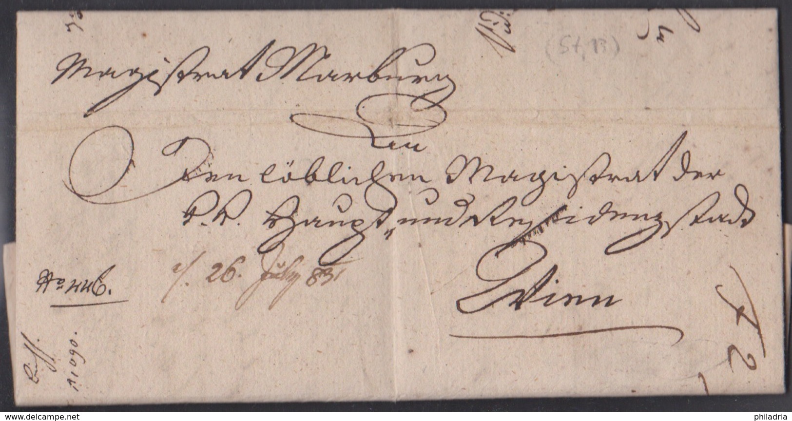 Maribor, Complete Prephilatelic Letter, 1831 - ...-1850 Préphilatélie