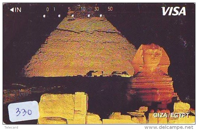 Télécarte Japon Egypte (330) SPHINX * PYRAMIDE * TELEFONKARTE EGYPT Related *  Ägypten Phonecard Japan * - Paysages