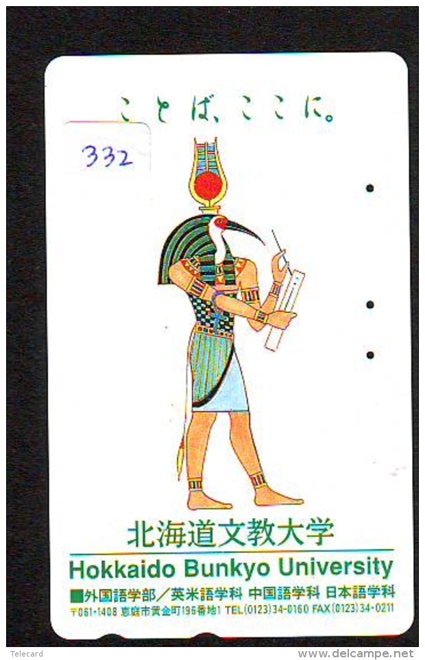 Télécarte Japon Egypte (332) SPHINX * PYRAMIDE * TELEFONKARTE EGYPT Related *  Ägypten Phonecard Japan * - Landschaften