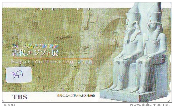 Télécarte Japon Egypte (350) SPHINX * PYRAMIDE * TELEFONKARTE EGYPT Related *  Ägypten Phonecard Japan * - Paysages