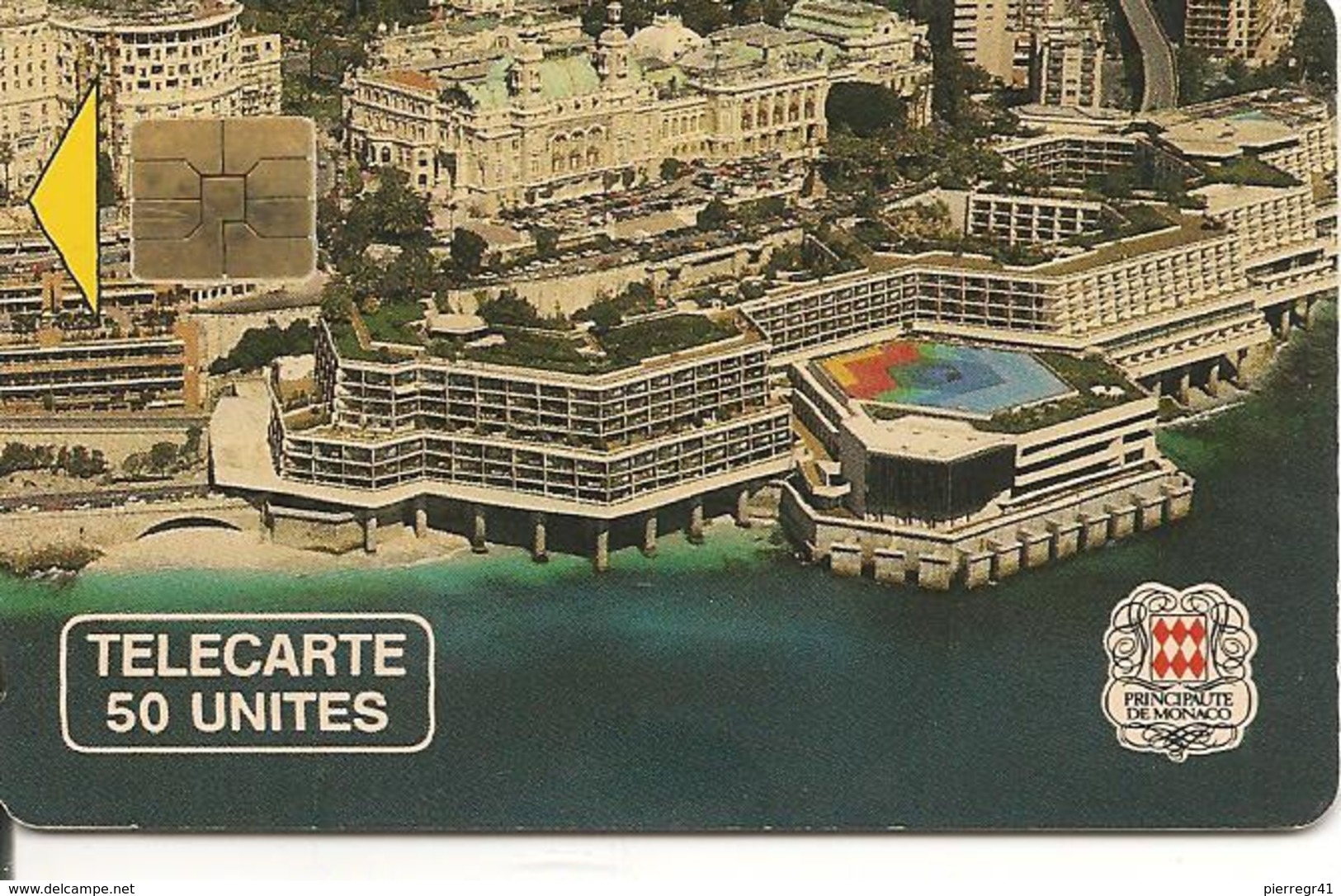 CARTE-PUBLIC-MONACO-50U-MF10-SO3-PALAIS Des CONGRES-V° N°A 0B905-UTILISE-TBE - Monaco