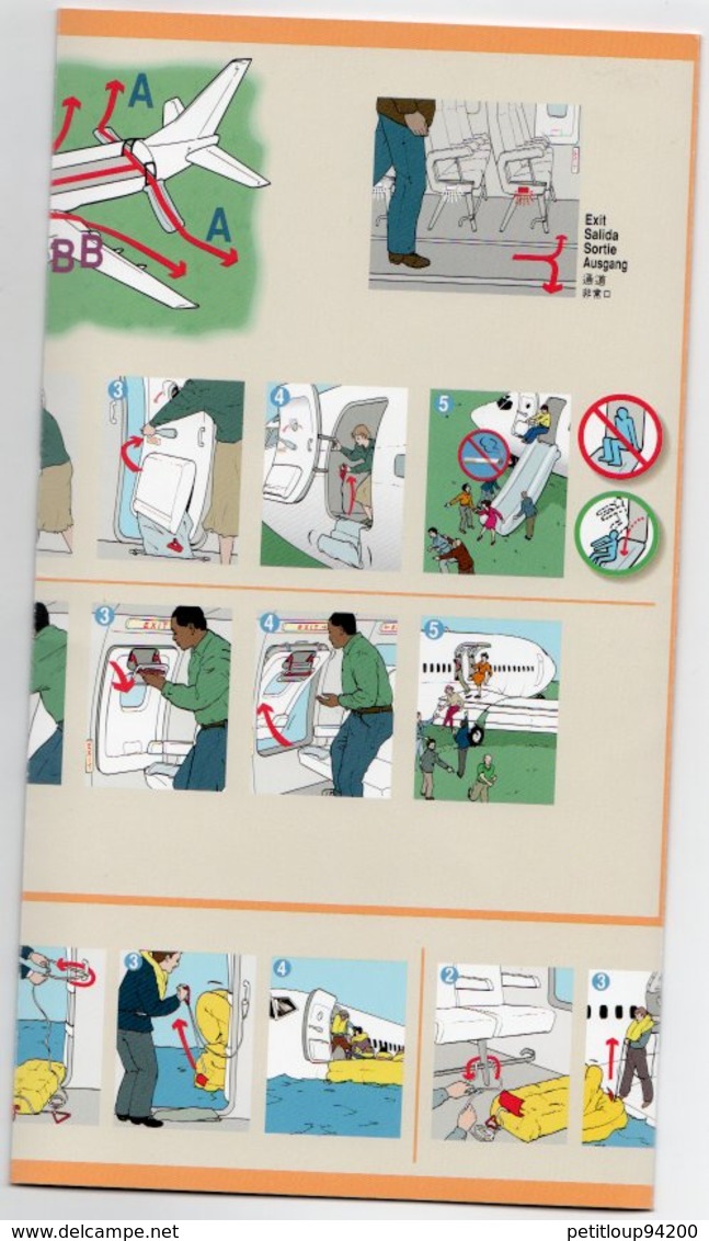 CONSIGNES DE SECURITE / SAFETY CARD  *B737-800/900  United - Scheda Di Sicurezza