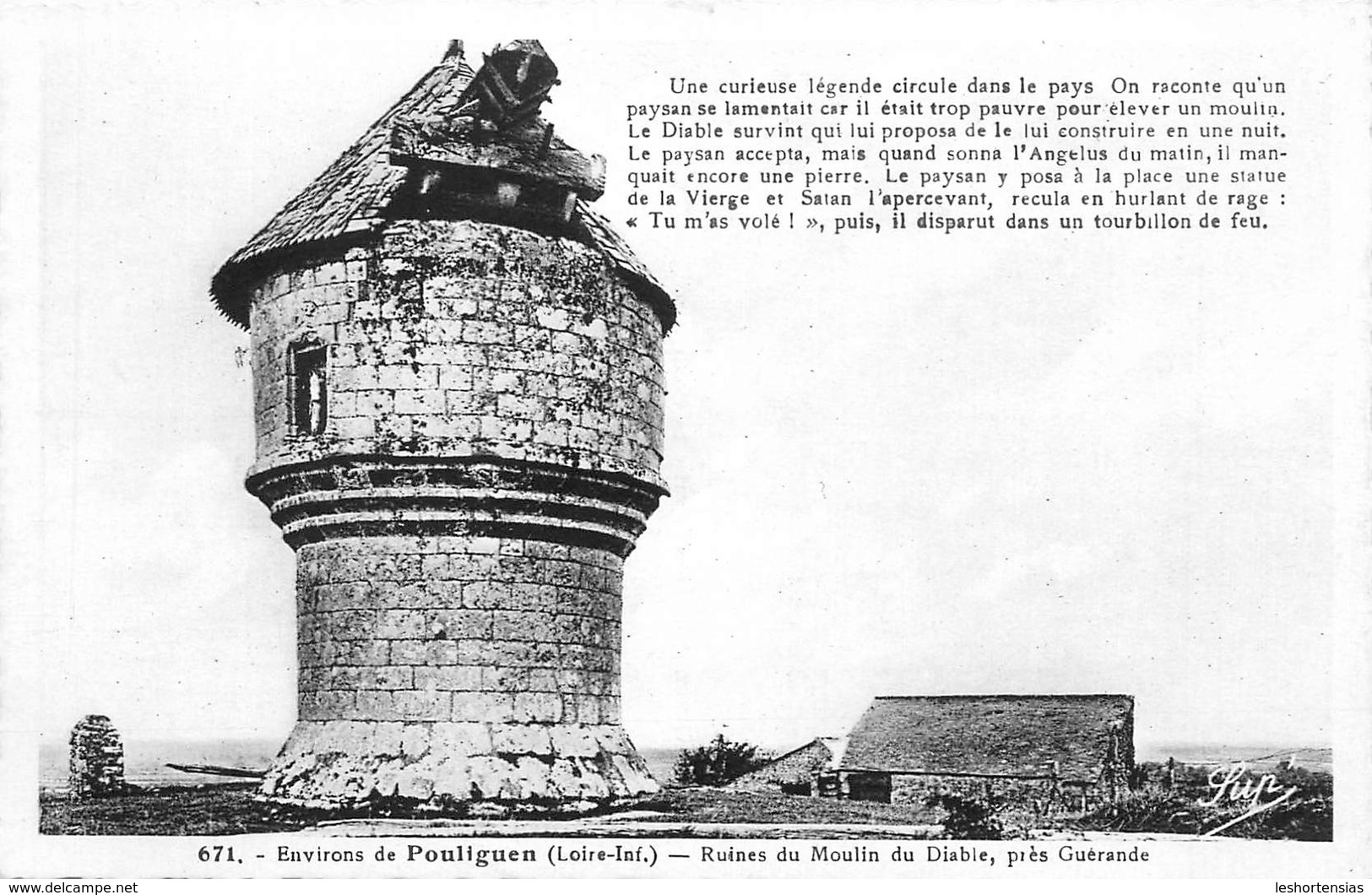 RUINES DU MOULIN DU DIABLE PRES GUERANDE - Guérande