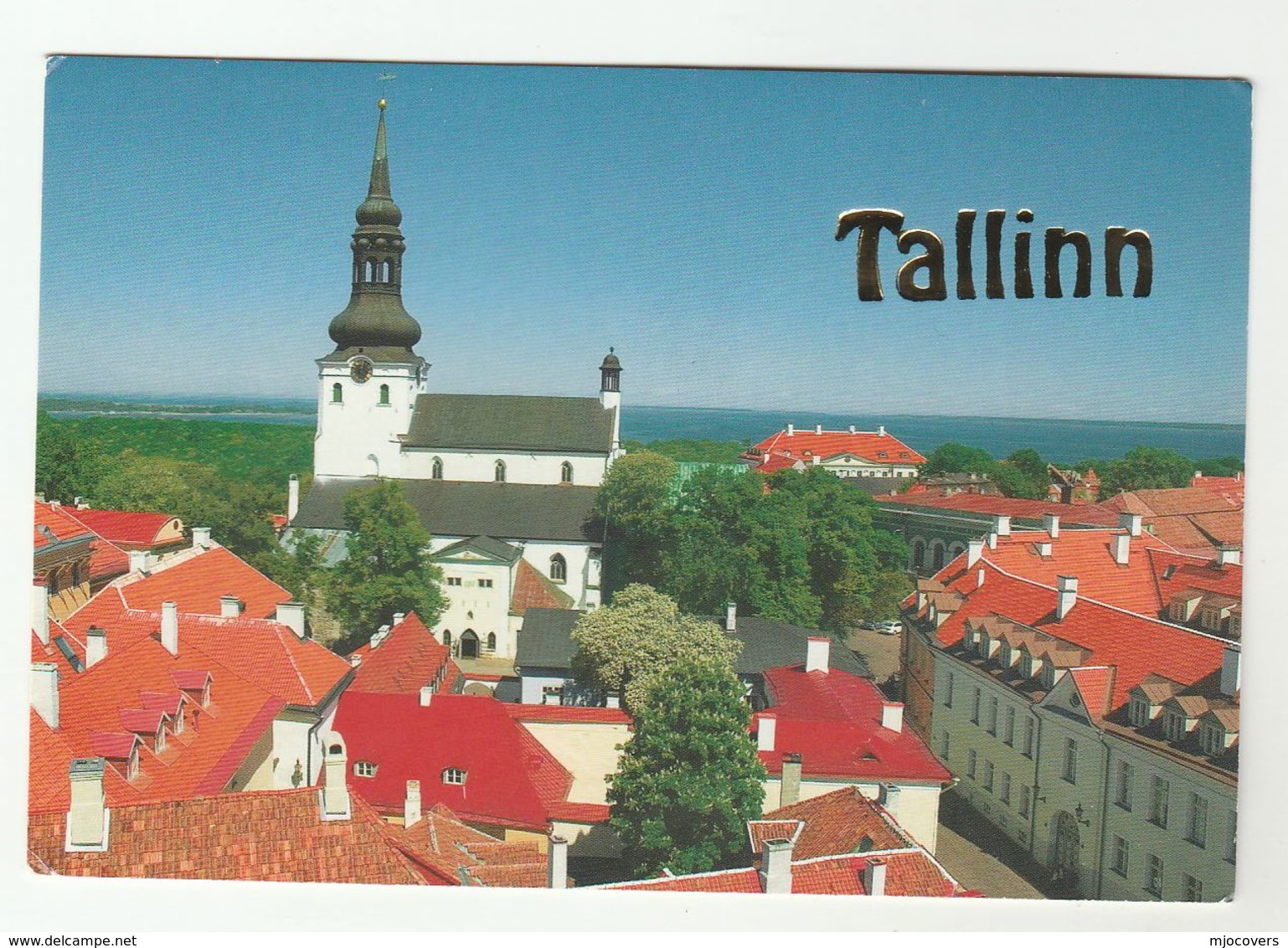 2011 ESTONIA COVER Stamps ART  (postcard Tallinn) To GB - Estonia