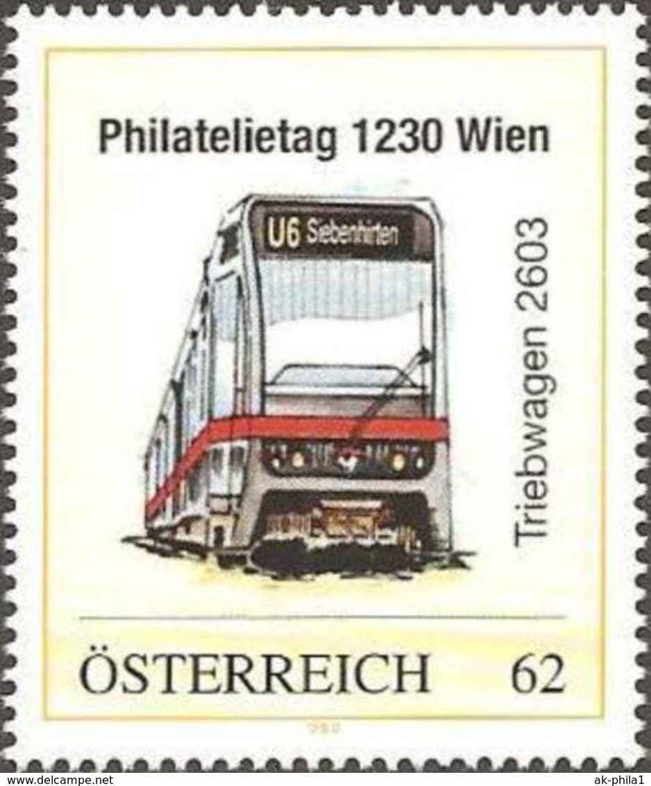 Philatelietag 1230 Wien - Straßenbahn Triebwagen 2603 - 8101413** - Personalisierte Briefmarken