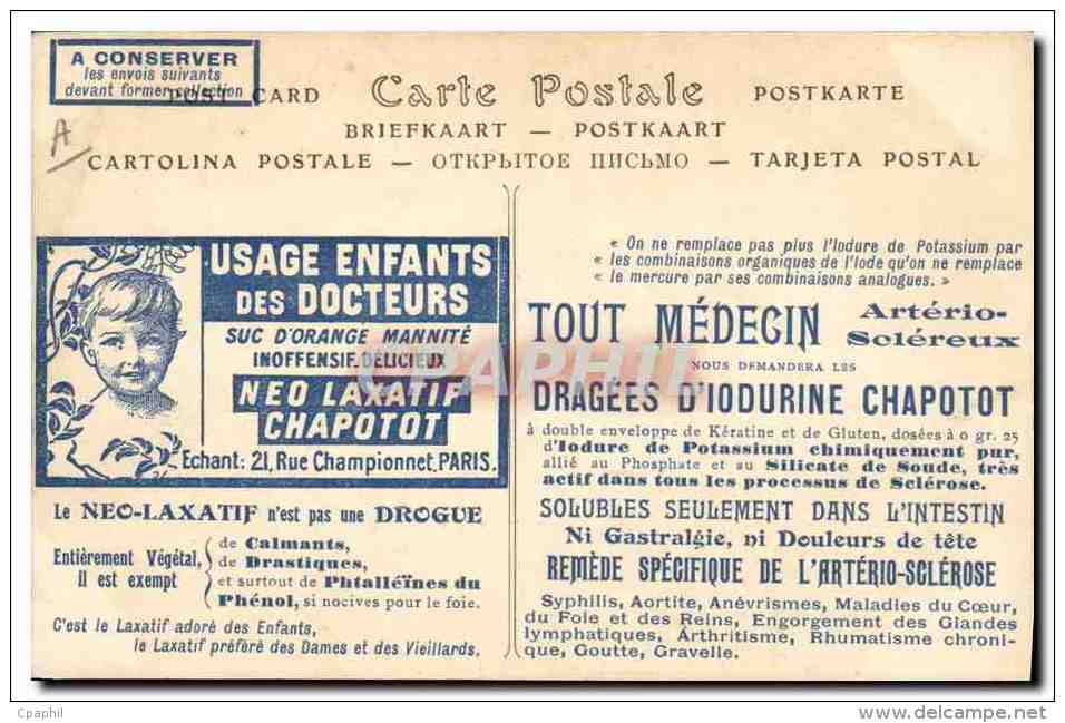 CPA Publicite Neo Laxatif Chapotot Rue Championnet Paris Medecin Docteur Paris Notre Dame - Publicidad