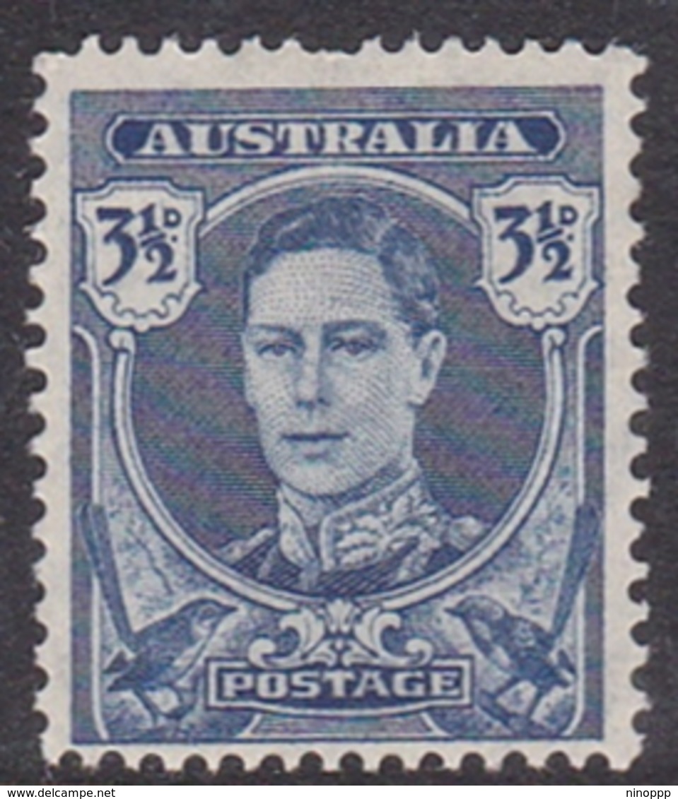 Australia ASC 225 1942 King George VI, 3.5d Blue, Mint Never Hinged - Mint Stamps