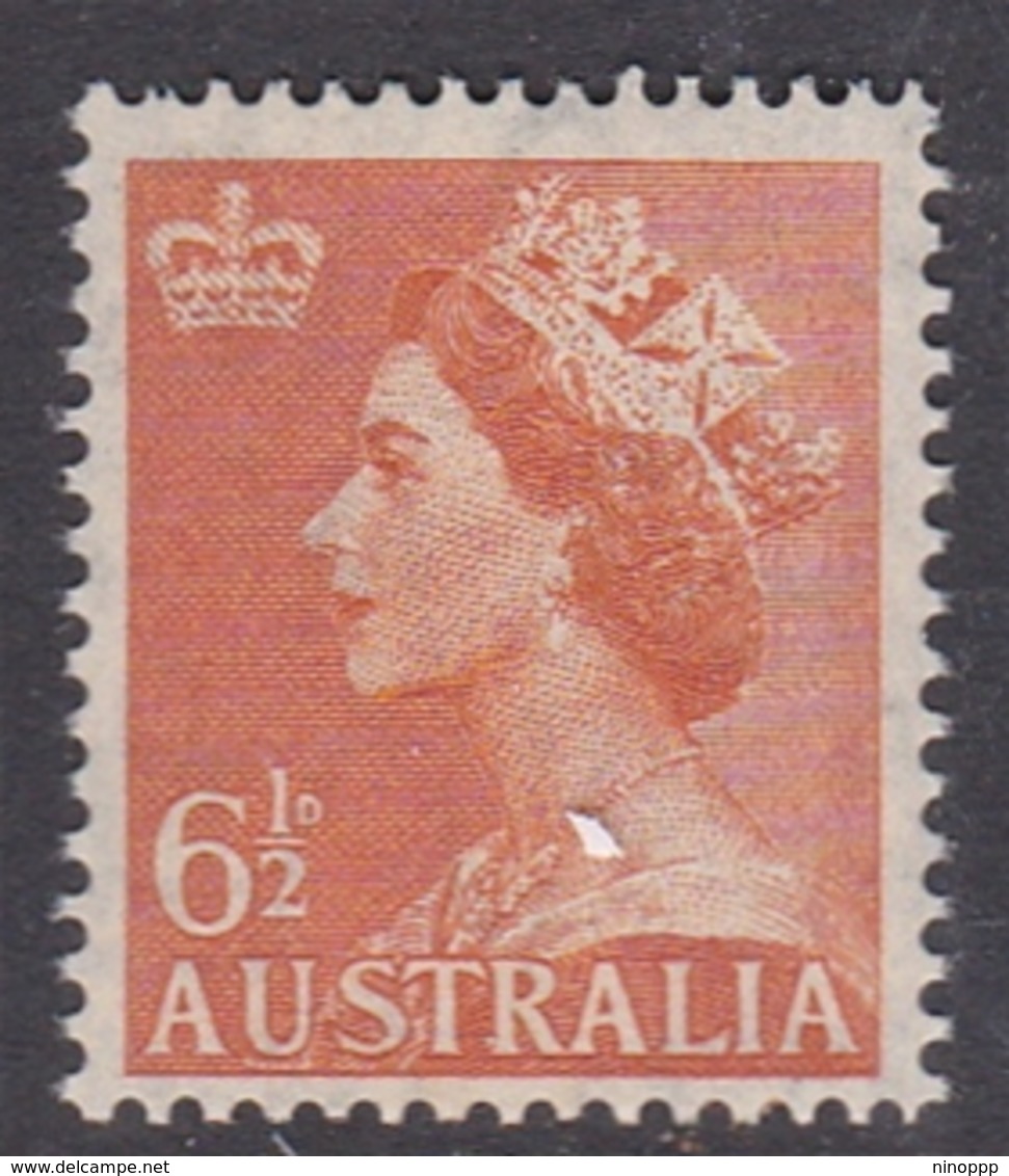 Australia ASC 292 1953 Queen Elizabeth II Definitives, 6.5 Orange, Mint Never Hinged - Mint Stamps