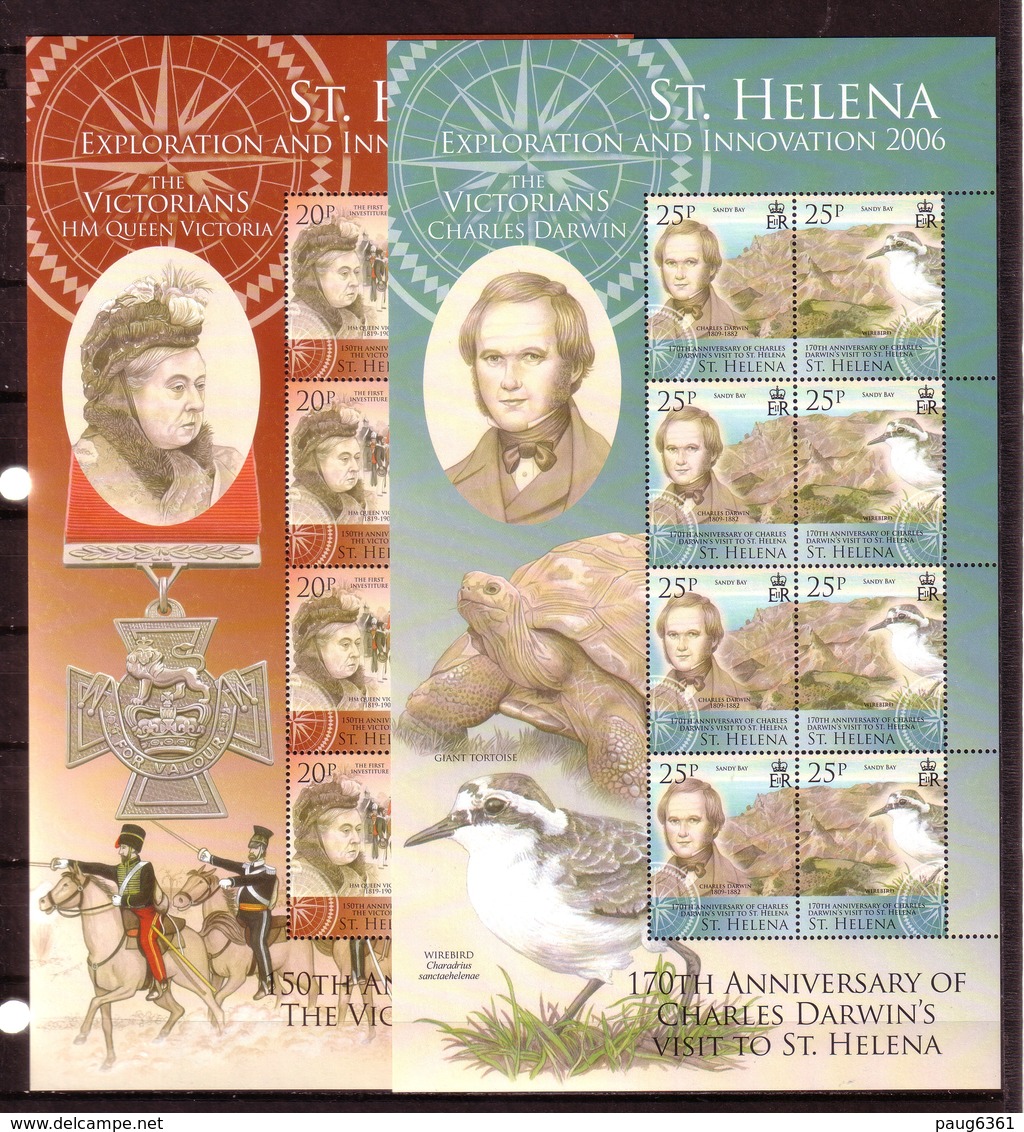 ST HELENE 4 FEUILLET EXPLORATION ET INNOVATION 2006 YVERT N°935/42  NEUF MNH** - St. Helena