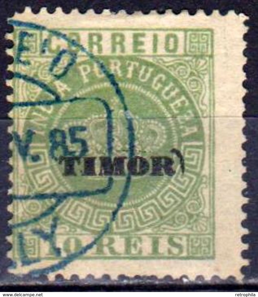 TIMOR - PORTUGAL - Colonie Portugaise - 1885 - N° 2 Oblitéré - Erreur Timbre D’Inde Et Non De Macao - Timor