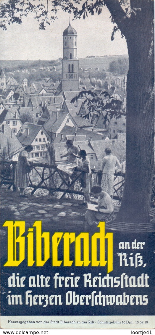 Brochure Dépliant Faltblatt Toerisme Tourisme - Biberach An Der Riss - Ca 1950 - Dépliants Touristiques