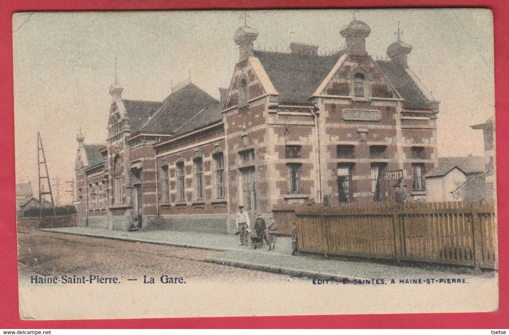 Haine Saint-Pierre - La Gare - 1903 ( Voir Verso ) - La Louvière