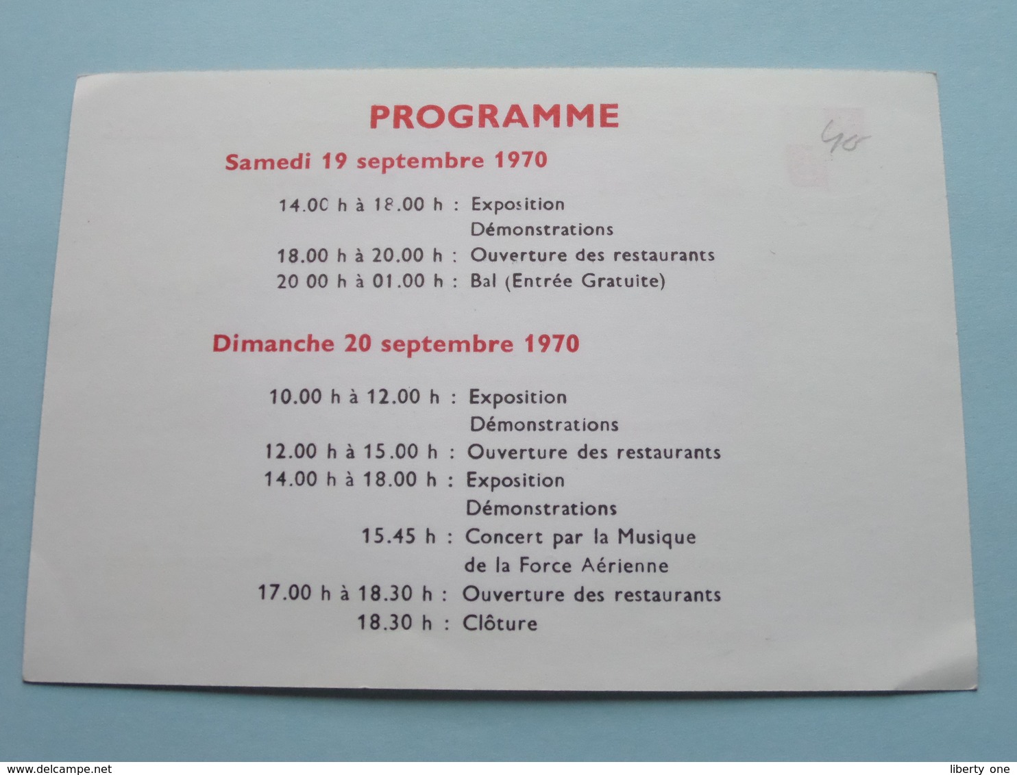 L'Ecole ORDONNANCE Ouvrira Sus Portes 1970 OPEN DEUR > TOURNAI > Programme ( Zie Foto / Voir Photo ) ! - Dokumente