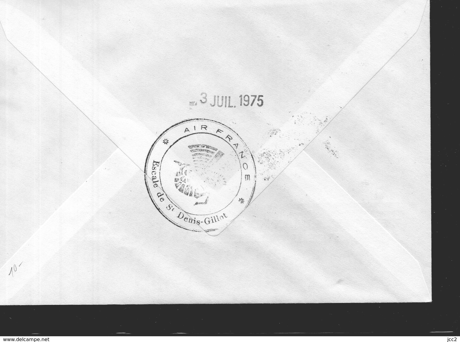 1ére. Liaison - Paris-St.Denis De La Réunion Boeing 747 AF- 02/07/1975 - 1960-.... Lettres & Documents