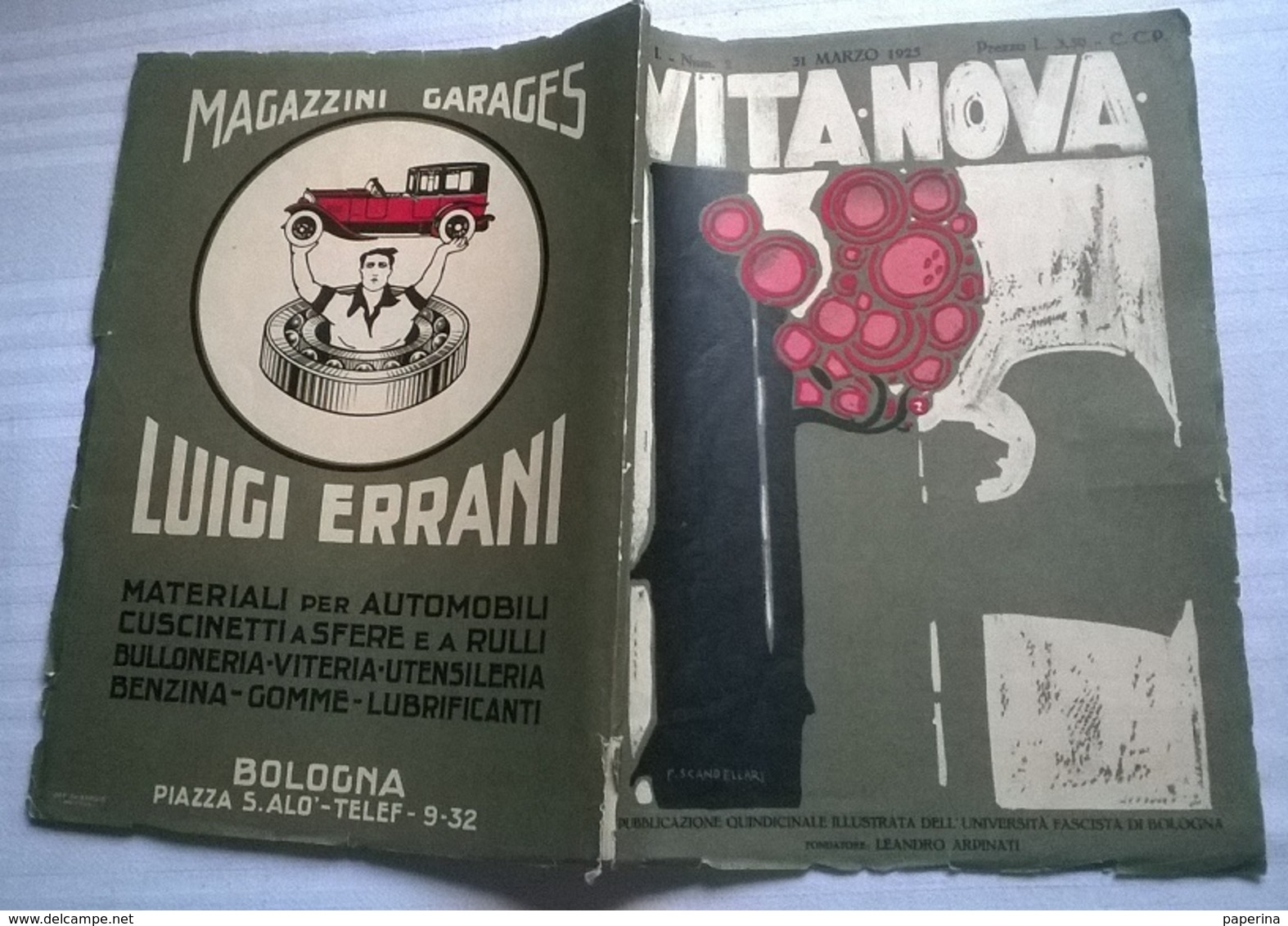 VITA NOVA N.2 31/3/25 ROCCA DELLE CAMINATE/VERSO IL MATTO GROSSO/M. VELLANI/PUB. MAGAZZINI GARAGES ERRANI BOLOGNA - Altri & Non Classificati