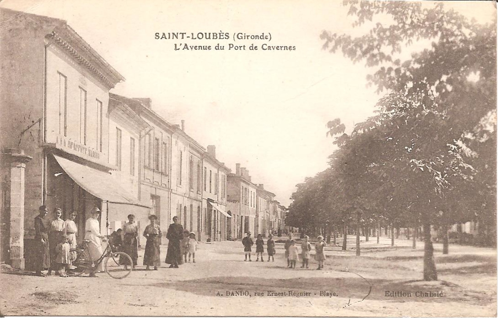 SAINT-LOUBES (33) L'Avenue Du Port De Cavernes - Autres & Non Classés